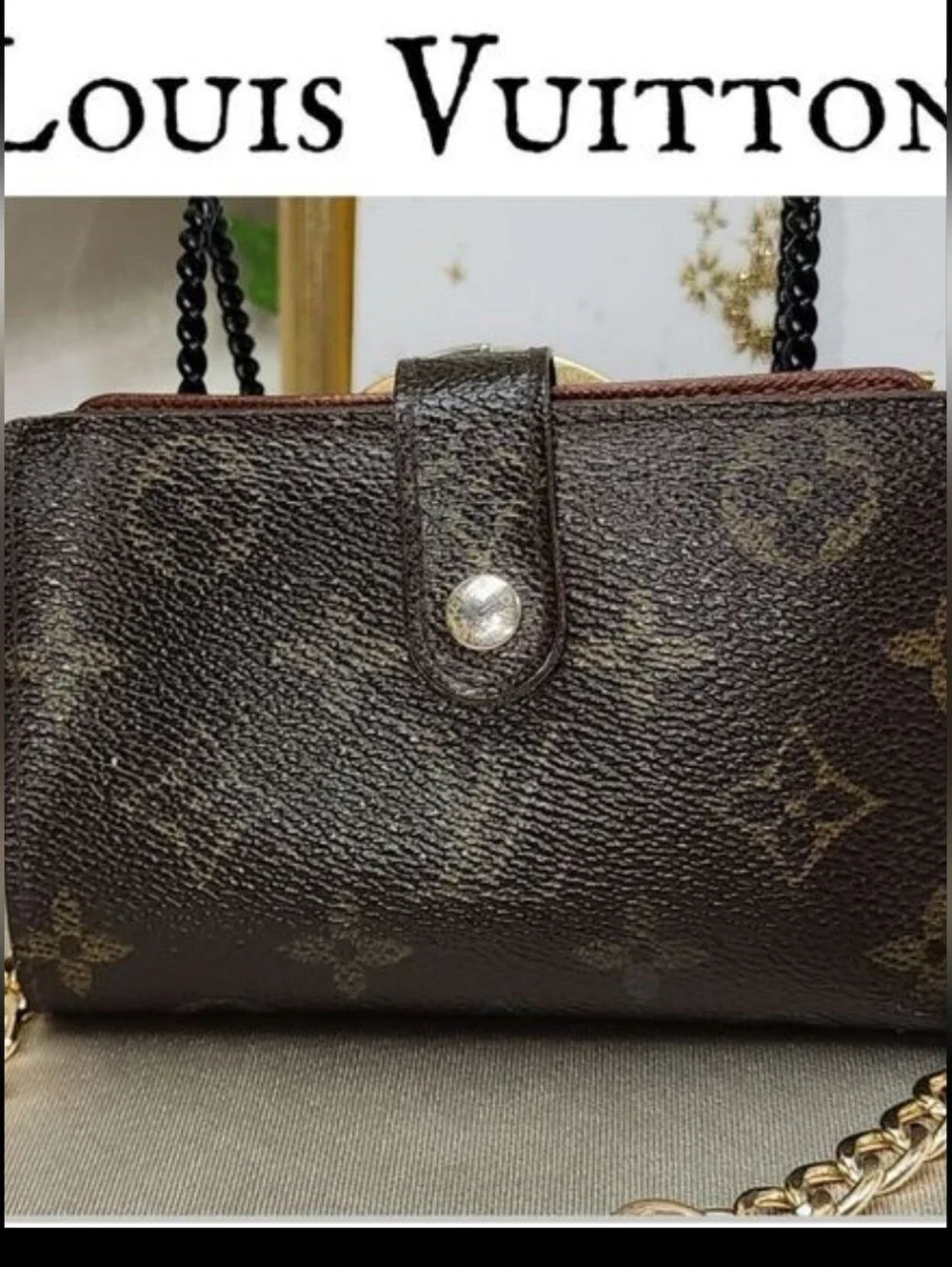 Louis Vuitton French Kiss Snap Wallet W/ Authentic Dust Bag AND COA